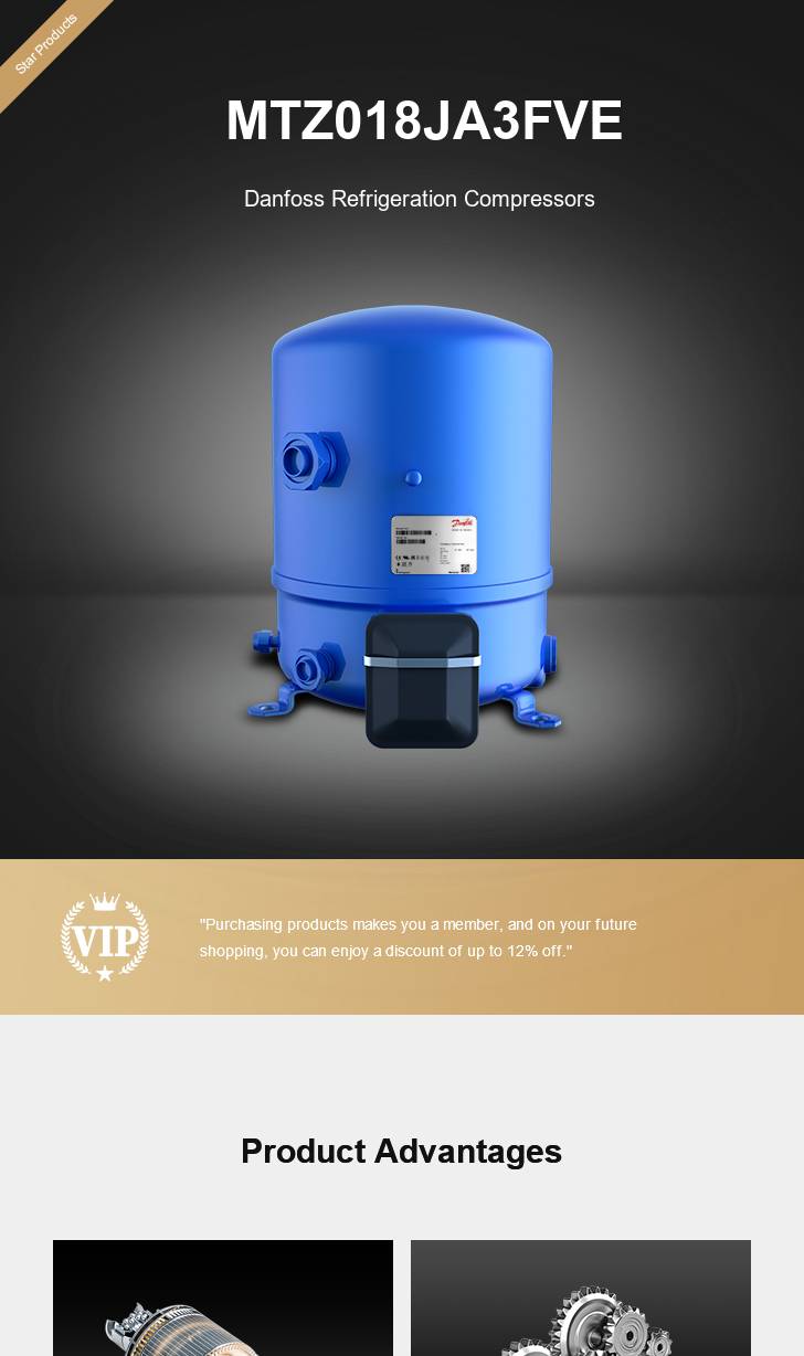 Danfoss Compressor MTZ018JA3FVE, technical parameters pdf, structure diagram